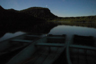 Lever de lune sur le lac de Bonlieu