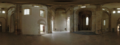 Bras sud du transept de l'abbatiale de Cluny